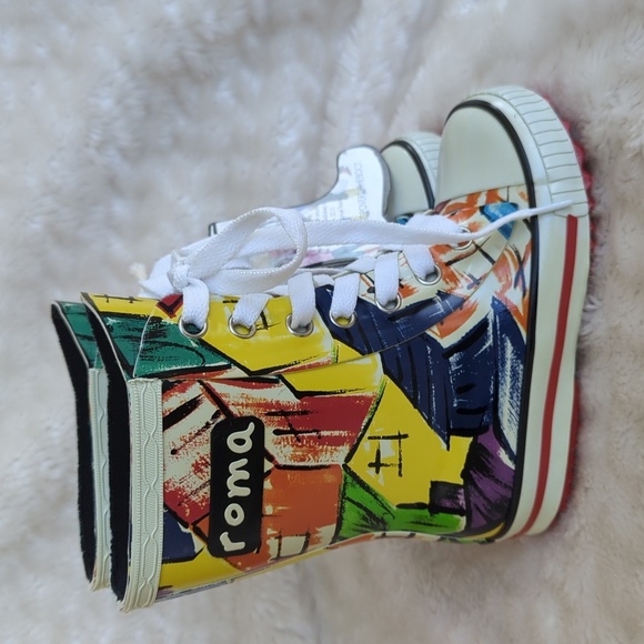 ROMA | Unisex Ilona Kids Art 1 Rainboots, Size 7, Multicolor - Picture 5 of 11